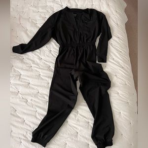 Black stretch jumpsuit